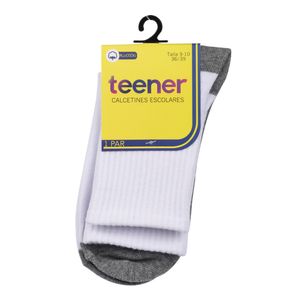 MEDIAS SOCKS SCHOOL SPORT DAMA BLANCO