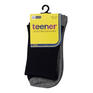 MEDIAS SOCKS SCHOOL SPORT DAMA NEGRO