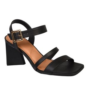 SANDALIAS TACO NEGRO SOFI - DAMA