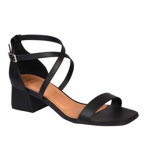 SANDALIAS TACO NEGRO STACY - DAMA