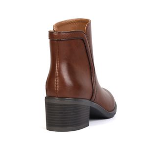 BOTAS CASUAL GLORIA CAFÉ CLARO - DAMA