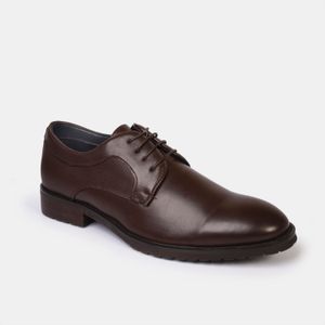 ZAPATO DE VESTIR  ZEUS CAFÉ OSCURO - HOMBRE