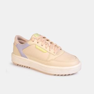 TENIS MODA  PRAGA BEIGE - MUJER