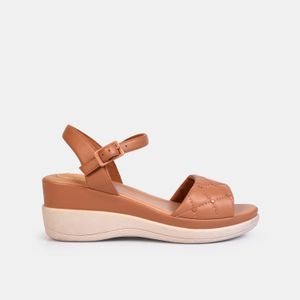 SANDALIAS  CANE CAMEL - DAMA