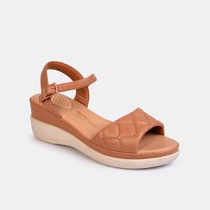 SANDALIAS  CANE CAMEL - DAMA