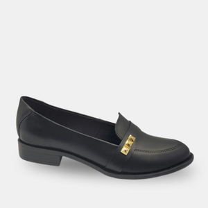 MOCASINES CASUAL PENNY NEGRO - DAMA