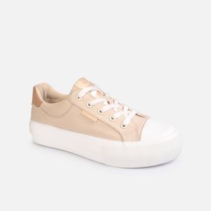 TENIS DEPORTIVO  JANE BEIGE - CANVAS