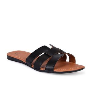 SANDALIAS PLANAS JENNY NEGRO - DAMA