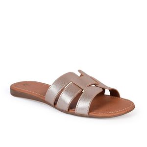 SANDALIAS PLANAS JENNY DORADO - DAMA