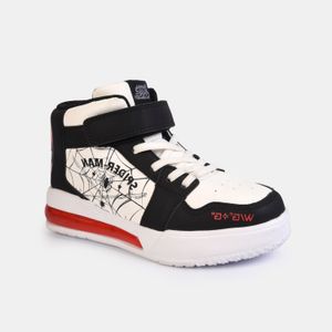 BOTINES ELITE NIÑO - BLANCO/NEGRO